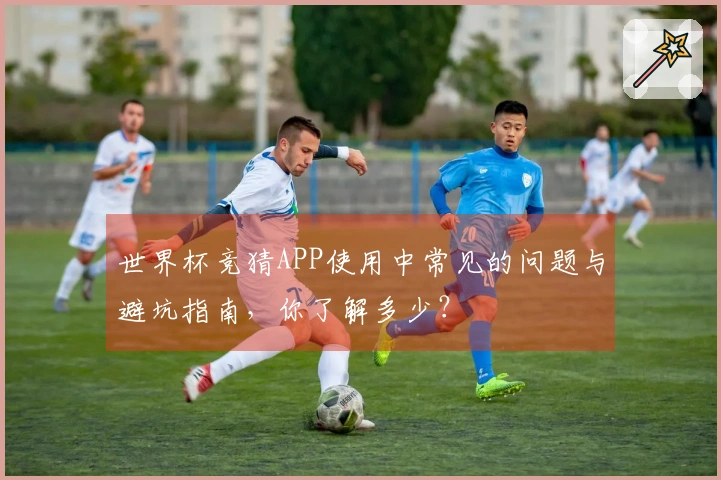世界杯竞猜APP使用中常见的问题与避坑指南，你了解多少？